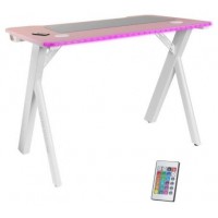 Mars Gaming Escritorio Rgb 100cm alfombri. Rosa