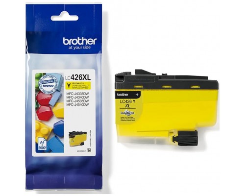 BROTHER tinta xl amarilla para MFCJ4340DW/MFCJ4540DW/MFCJ4540DWXL LC426XLY