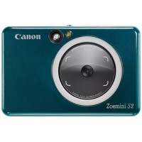 CANON CAMARA IMPRESORA INSTANTANEA ZOEMINI S2 AZUL TURQUESA/ 8MP/ BLUETOOTH/ CAPACIDAD 10 HOJAS