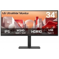 LG 34BA75QE-B pantalla para PC 86,4 cm (34") 3440 x 1440 Pixeles Wide Quad HD LCD Negro (Espera 4 dias)