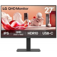 MONITOR LG, 27 PULGADAS, 27BA65QB, 68,6 CM, 2560 X 1440 PIXELES, WIDE QUAD HD, LED, 5 MS, NEGRO (Espera 4 dias)