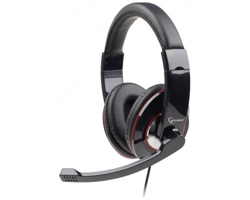 AURICULARES GEMBIRD MICROFONO CONTROL VOL NEGRO  ALAMBRICO