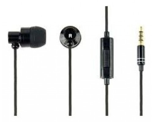 AURICULARES GEMBIRD "PARIS" METALICO NEGRO MICROFONO ALAMBRICO JACK 3.5MM