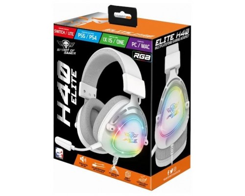 Spirit of Gamer Auriculares Elite H-40 Blanco