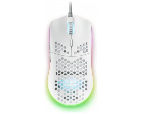 MOUSE MARS GAMING RGB MMAX DISEO HIVE WHITE 12400dpi