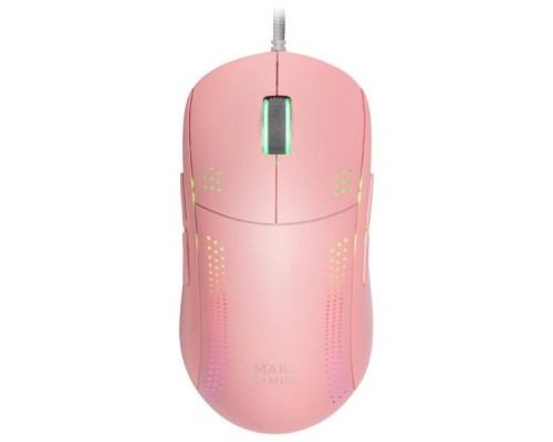 MOUSE MARS GAMING RGB MMPRO PINK AMBIDIESTRO 32K DPI