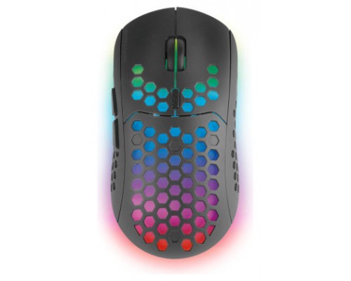 MOUSE MARS GAMING WIRELESS RGB MMW3 BLACK USB 2.4G