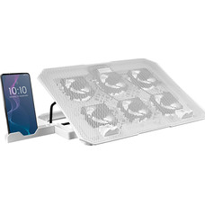 NOTEBOOK COOLER STAND MNBC2W RGB BLANCO MARS GAMING (Espera 4 dias)
