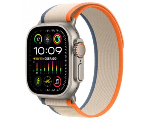 APPLE WATCH ULTRA 2 CAJA TITANIO GPS+CELL 49mm CORREA LOOP ORANGE/BEIGE TRAIL L (Espera 4 dias)