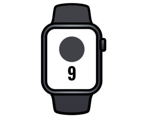 APPLE WATCH SERIES 9 CAJA ALUMINIO GPS+CELL 45mm CORREA DEPORTIVA MIDNIGHT S/M (Espera 4 dias)