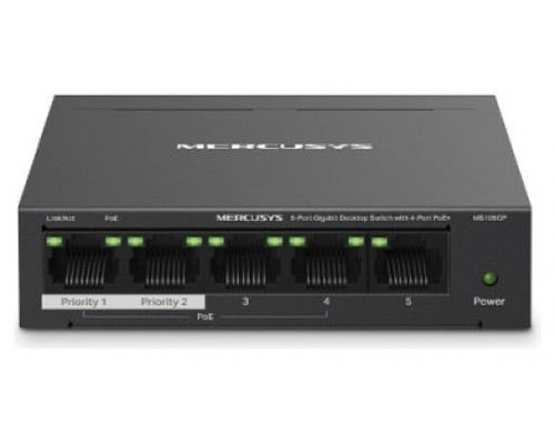 SWITCH NO GESTIONABLE MERCUSYS MS105GP 5P 10/100/1000