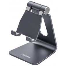 AISENS - SOPORTE DE SOBREMESA TAMAÑO M AJUSTABLE (1 PIVOTE) PARA MOVIL / TABLET, GRIS