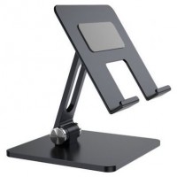 AISENS - SOPORTE DE SOBREMESA TAMAÑO XXL AJUSTABLE (2 PIVOTES) PARA MOVIL / TABLET, GRIS