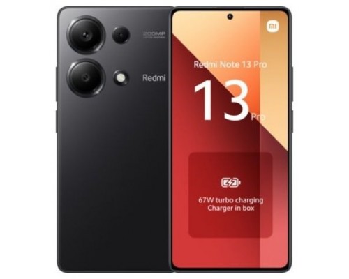 SMARTPHONE XIAOMI REDMI NOTE 13 PRO 4G 8GB 256GB 6.67" MIDNIGHT BLACK· (Espera 4 dias)