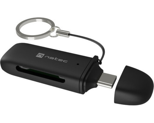 LECTOR DE TARJETAS NATEC SCARAB C SD/MICRO SD USB-C 3.2 GEN 1 OTG NEGRO-1421 LECTOR DE TARJETAS NATEC SCARAB C SD/MICRO SD USB-C 3.2 GEN 1 OTG NEGRO