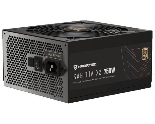 FUENTE NFORTEC SAGITTA X2 750W FULL MODULAR 80PLUSGOLD