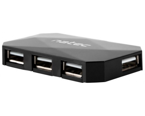 HUB NATEC LOCUST 4 PUERTOS USB 2.0 NEGRO