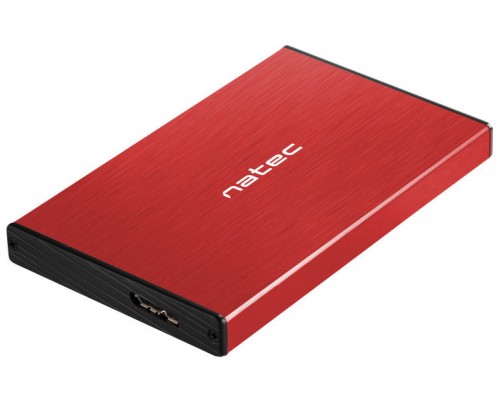 CARCASA HDD NATEC RHINO GO NKZ-1279 2,5" ROJA