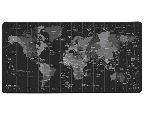 ALFOMBRILLA NATEC TIME ZONE MAP MAXI 800X400 MM