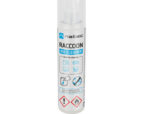 ALCOHOL ISOPROPILICO NATEC RACCOON IPA CLEANER SPRAY 250ML-1421 ALCOHOL ISOPROPILICO NATEC RACCOON IPA CLEANER SPRAY 250ML