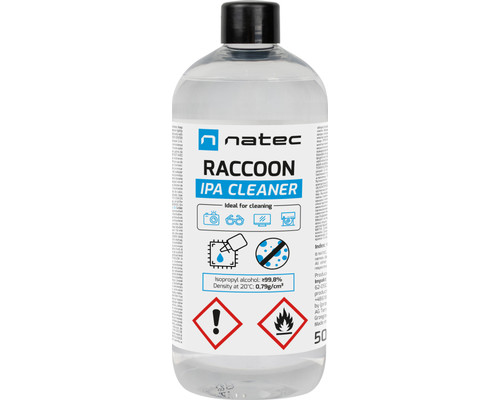 ALCOHOL ISOPROPILICO NATEC RACCOON IPA CLEANER 500ML-1421 ALCOHOL ISOPROPILICO NATEC RACCOON IPA CLEANER 500ML