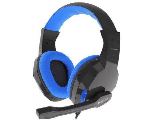 AURICULARES GAMING GENESIS ARGON 100 2.0 MINI JACK NEGRO-AZUL