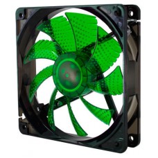 VENTILADOR 120X120 NOX COOLFAN 120 LED VERDE