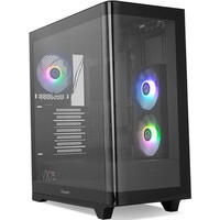 NOX Semitorre HUMMER ETHER Cristal Curvo Negro-1217 NOX Semitorre HUMMER ETHER Cristal Curvo Negro