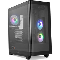 NOX Semitorre HUMMER ETHER Cristal Curvo Negro-1217 NOX Semitorre HUMMER ETHER Cristal Curvo Negro
