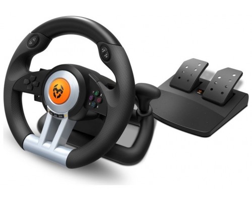 Krom Juego de Volante y pedales K-Wheel Multip.