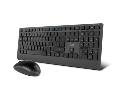 NOX LITE DUO Teclado+Ratón Inalámbrico Negro-122 NOX LITE DUO Teclado+Ratón Inalámbrico Negro