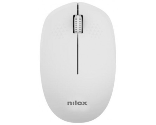 Nilox Ratón Wireless, 1000 DPI, 3 botones, Gris