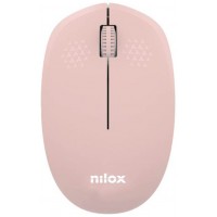 Nilox Ratón Wireless, 1000 DPI, 3 botones, Rosa-120 Nilox Ratón Wireless, 1000 DPI, 3 botones, Rosa