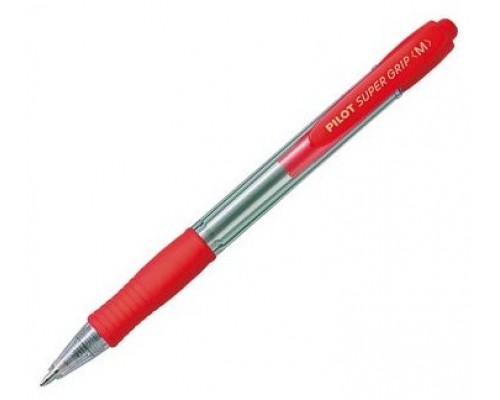 BOLIGRAFO RETRACTIL SUPERGRIP 1.0MM ROJO PILOT BPGP-10R-M-R (MIN12) (Espera 4 dias)