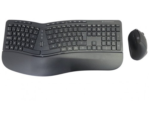 TECLADO Y MOUSE CONCEPTRONIC WIRELESS ERGONOMICO