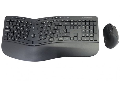 PACK TECLADO Y MOUSE WIRELESS ERGONOMICO CONCEPTRONIC