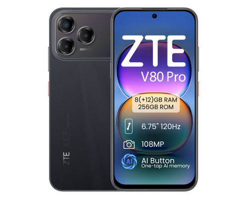 SMARTPHONE ZTE BLD V80 P 8-256 BK-11912 SMARTPHONE ZTE BLD V80 P 8-256 BK