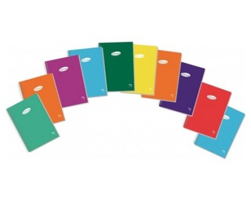 CUADERNO ESPIRAL SERIE BASIC TAPA BLANDA 60 GRS. FOLIO (215X310MM.) 80 HOJAS CUADRÍCULA 4X4 CON MARGEN PACSA 16418 (MIN10) (Espera 4 dias)