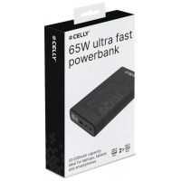 Celly Powerbank PD65W 20000 mAh 65w EVO Negra
