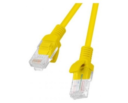 CABLE RED LANBERG LATIGUILLO CAT.6 UTP 1M AMARILLO FLUKE  PASSED