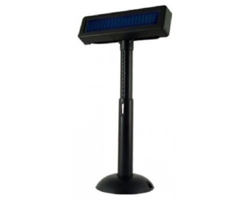 VISOR POSIFLEX VFD FLUORESCENTE 2X20 USB NEGRO PD-2800IIUN