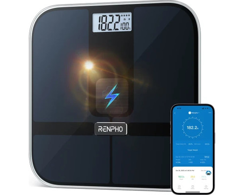 RENPHO ELIS 2 - SMART BODY SCALE - ITO - BLE - 3AAA - 11X11X1INCH BLACK PT (Espera 4 dias)-1054 RENPHO ELIS 2 - SMART BODY SCALE - ITO - BLE - 3AAA - 11X11X1INCH BLACK PT (Espera 4 dias)