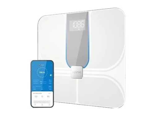 RENPHO ELIS ASPIRE C - SMART WIFI BODY SCALE - ITO - 3AAA - 11X11X1IN/28X28X2.5CM - WHITE (Espera 4 dias)-1054 RENPHO ELIS ASPIRE C - SMART WIFI BODY SCALE - ITO - 3AAA - 11X11X1IN/28X28X2.5CM - WHITE (Espera 4 dias)