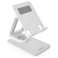 SOPORTE SOBREMESA AJUSTABLE PARA TABLETS 12.9"" BLANCO TOOQ (Espera 4 dias)