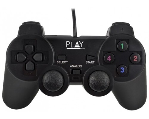 GAMEPAD EWENT PL3330 USB NEGRO (Espera 4 dias)