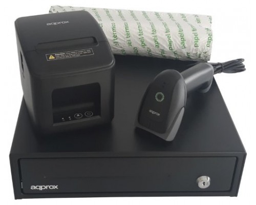 KIT TPV APPROX CAJON APPCASH33 NEGRO + SCAN APPLS22 +