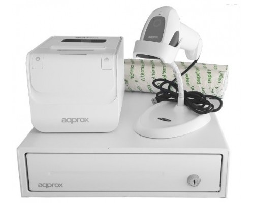 KIT TPV APPROX CAJON APPCASH33WH BLANCO + SCAN