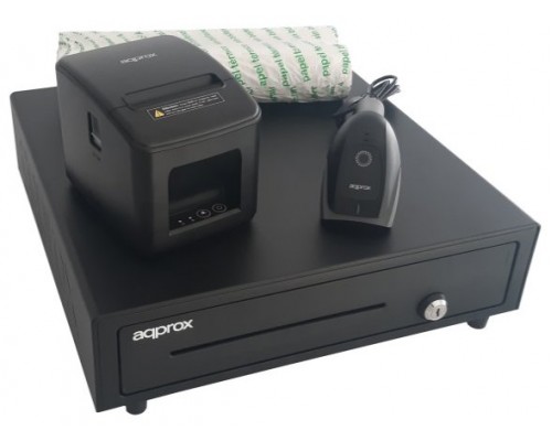KIT TPV APPROX CAJON APPCASH01 NEGRO + SCAN APPLS22