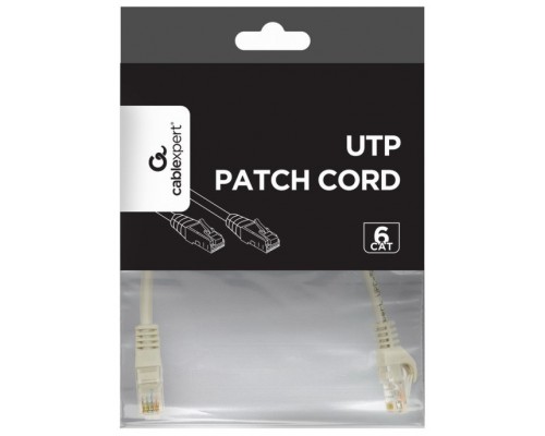 CABLE RED GEMBIRD UTP CAT6 0,25M COBRE GRIS