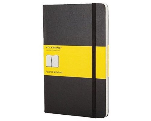 LIBRETA CLASICA TAPA DURA NEGRA L (13X21CM) CUADRICULADA MOLESKINE QP061 (Espera 4 dias)